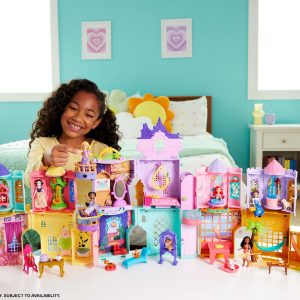 fisher price Disney Princess Moana Storytime Stackers Doll House With Small Doll, Animal Friend & 9 Accessories