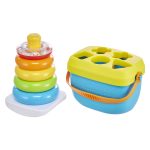 fisher price Fisher-Price Rock-A-Stack And Baby's First Blocks Gift Set Of 2 infant Toys