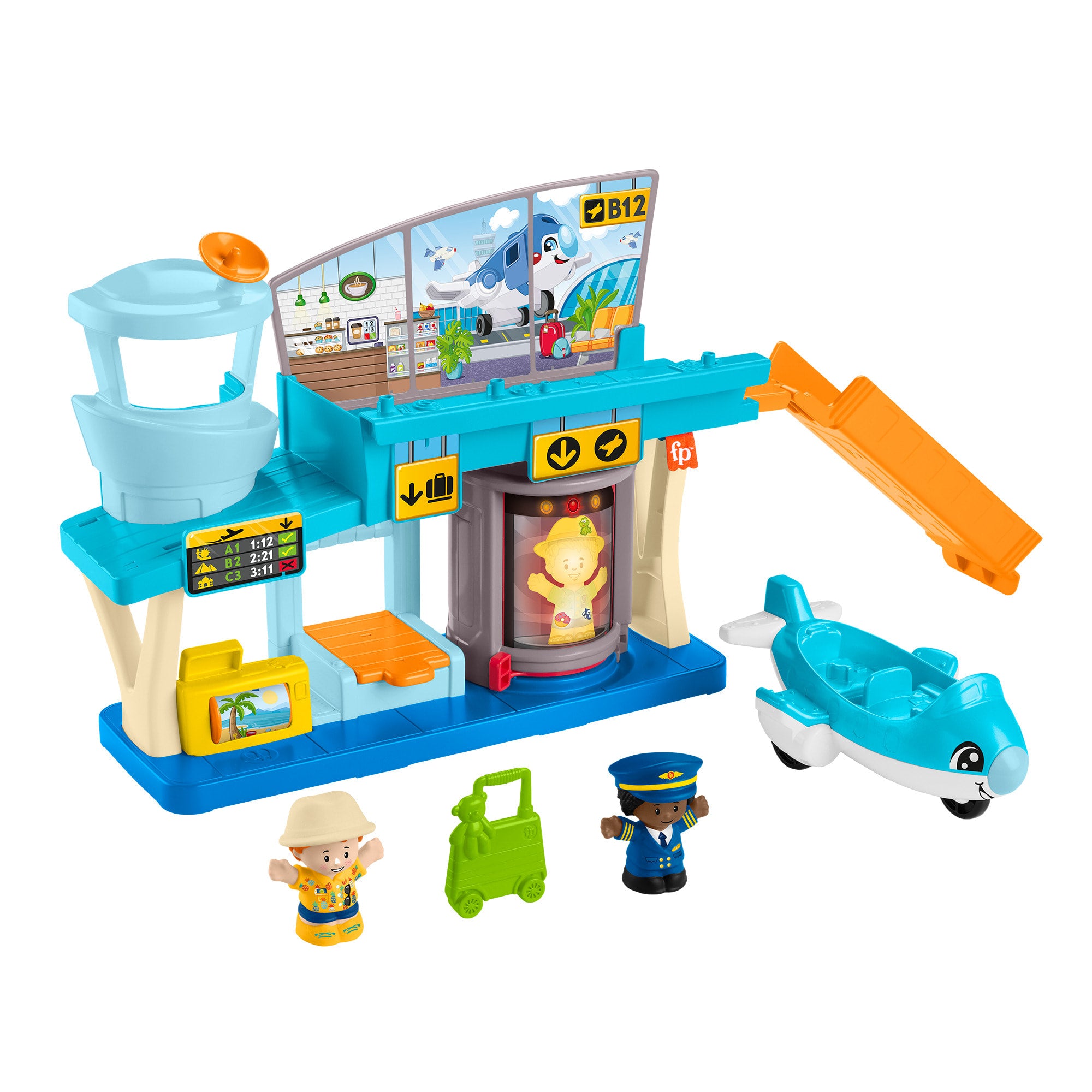 fisher price Little People Juguete para Beb??s Aeropuerto de Aventuras Diarias