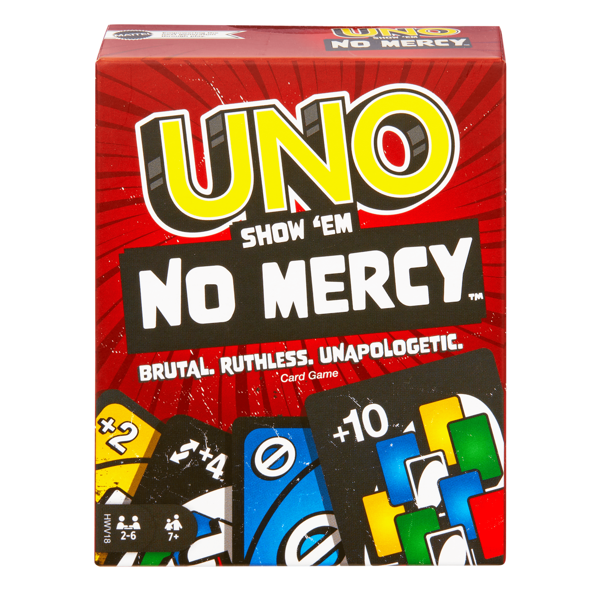 fisher price UNO Show ??Em No Mercy Card Game For Kids, Adults & Family Night, Parties And Travel